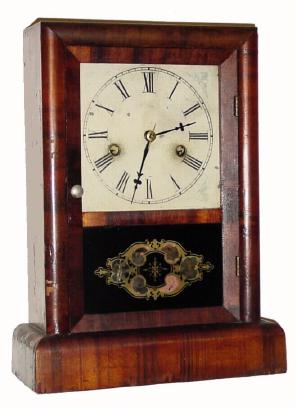 C.1870, New Haven Clock Co., "COTTAGE" model 30 hour time and strike shelf clock in generally good condition. — Antique Clocks Price Guide
