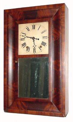C.1840, Daniel Pratt, Jr., Reading, Mass. 30-hour time/strike wood movement OG shelf clock. — Antique Clocks Price Guide