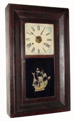C.1845, Henry C. Smith, Plymouth, Conn., 30-hour time &amp; strike OG shelf clock, as-found. — Antique Clocks Price Guide