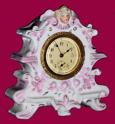 C.1900, Unknown Porcelain China Clock, probably German, as-found, — Antique Clocks Price Guide