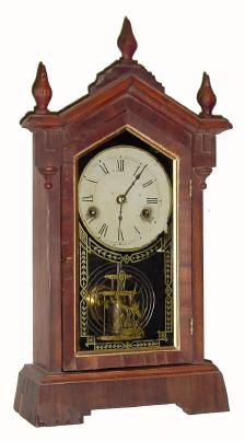 C.1900, Jerome &amp; Co., (New Haven Clock Co.), "Diadem", 30-hour time/strike steeple clock in fair, as-found condition — Antique Clocks Price Guide