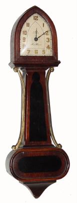C.1928, New Haven Clock Co., "Waverly" 8-day lever banjo timepiece. — Antique Clocks Price Guide