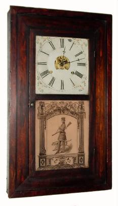C.1855, Forestville Manufacturing Co., Forestville, Conn., 30-hour time &amp; strike, 2-wt. shelf clock. — Antique Clocks Price Guide
