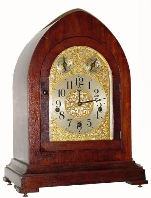 C.1918, Waterbury Clock Co., "Chime Clock No. 504", 8-day Westminster Chime quarter chime mantle clock. — Antique Clocks Price Guide