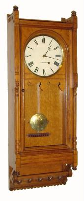 C.1900, Seth Thomas, "QUEEN ANNE", in oak and in very good original condition. — Antique Clocks Price Guide