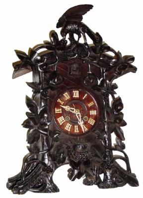 C.1900, German, Shelf Cuckoo, with brass fusee movement. — Antique Clocks Price Guide