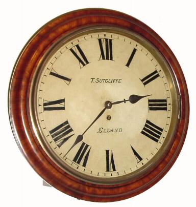 C.1870, English, Fusee Dial Clock, in good original condition, with only some strengthening of the black on the dial. — Antique Clocks Price Guide