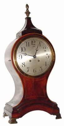 C.1908, Chelsea Clock Co., Chelsea, Mass, a ship's bell movement and dial, in a well made mahogany case that has suffered some damage. — Antique Clocks Price Guide