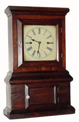 C.1852, Atkins, Whiting &amp; Co., 30-Day shelf timepiece, with J. Ives "lever spring" movement (wagon spring), in generally good, as-found condition. — Antique Clocks Price Guide