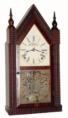 C.1850, Forestville Manufacturing Co. (J. C. Brown), 8-day time/strike ripple steeple, in excellent condition. — Antique Clocks Price Guide