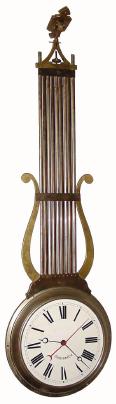 C.1870, French, Brass Cased, Double Dialed ceiling mounted "pendule", with the spring driven pinwheel movement housed between the two 11" porcelain dials. — Antique Clocks Price Guide