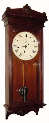 C.1890, Seth Thomas, "Regulator No 30", in walnut and in excellent original condition. — Antique Clocks Price Guide