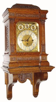 C.1890, German, Winterhalder &amp; Hofmeier, 2-Tune, Whittington &amp; Westminster, quarter chiming three train oak bracket clock in the English style, and in excellent original condition. — Antique Clocks Price Guide