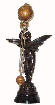 C.1890, Ansonia Clock Co., "GLORIA SWING", in good restored condition. — Antique Clocks Price Guide