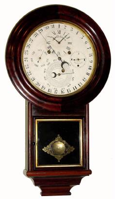 C.1875, Welch, Spring &amp; Co., Bristol, "GALE DROP CALENDAR No. 2", in very good to excellent original condition. — Antique Clocks Price Guide