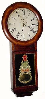 C.1865, Wm. L. Gilbert &amp; Co (in business until 1866), "Regulator No. 1" , in very good original condition. — Antique Clocks Price Guide