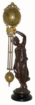 C.1900, Ansonia, Huntress Ball Swing  clock in very good original condition. — Antique Clocks Price Guide