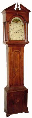 C.1810, Southern New Jersey, Walnut 8-day tall case with inlay. — Antique Clocks Price Guide