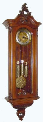 C.1880, German, Gustav Becker, 3-Wt "Vienna Regulator" in the 2nd Baroque style, and in very nice restored condition. — Antique Clocks Price Guide
