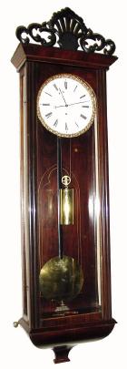 C.1850, Austrian, Biedermeier 1-Wt  Vienna Regulator in excellent restored condition. This is a very nice clock with dark rosewood veneer. — Antique Clocks Price Guide