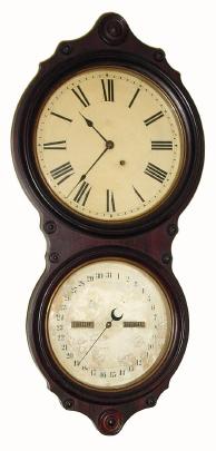 C.1884, Seth Thomas Clock Co., "Office Calendar No. 6", 8-day time/calendar wall timepiece, in generally good original condition. — Antique Clocks Price Guide