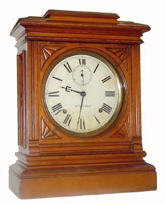 C.1909, Seth Thomas "Hotel", 8-Day Time &amp; Strike shelf clock in oak and in very good original condition. — Antique Clocks Price Guide