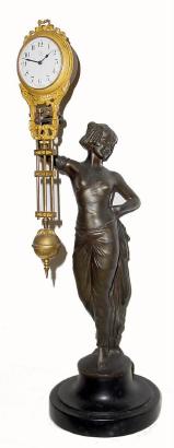 C.1910, German, Junghans, "CLEOPATRA", 8-day, swinging arm clock. — Antique Clocks Price Guide