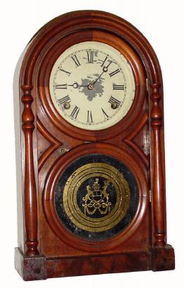 C.1867, Atkins Clock Co., 8-day time/strike mantel clock, in good original condition. — Antique Clocks Price Guide