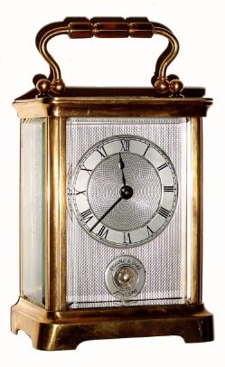 C.1970, French, Brass Cased Carriage Timepiece, in generally good condition. — Antique Clocks Price Guide