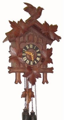 C.1930, Germany, 5-leaf &amp; bird cuckoo clock in very good condition with original finish. — Antique Clocks Price Guide