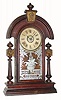 C.1901, Ansonia Clock Co., "King", 8-day time/strike mantel clock, as-found.