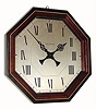 C.1930, Waltham Clock Co., 8-day octagon wall timepiece.