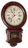 C.1883, Ansonia Brass & Copper Co., "Drop Extra Calendar", 8-day time/strike Terry's Patent calendar clock (William A. Terry). 