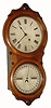 C.1880, Seth Thomas Clock Co., "Office Calendar No. 7", 8-day calendar timepiece, as-found, less veneer on bezels. 