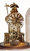 Mid 20th Century, English, Passing Strike Skeleton clock in the form of Brighton Pavilion.