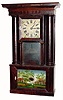 C.1832, E. & G. W. Bartholomew, Bristol, Conn., 30-hour wood movement time/strike hollow column shelf clock.