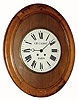 C.1890, French Baker's or Picture Frame clock, oversize, and in good original condition.