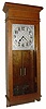 C.1910, Hansen Mfg, Princeton, Indiana, 8-day spring driven master bell control clock in good, as-found condition.