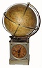 C.1907, German, Globe / World timepiece.