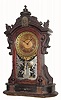 C.1880, Ansonia Clock Co., "Monarch" 8-day time/strike mantel clock in as found, from storage, needing restoration.