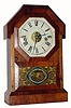 C.1863, Seth Thomas Clock Co., "Octagon Top" 30-hour time/strike shelf clock.