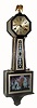 C.1928, New Haven Clock Co., "WASHINGTON" model, Westminster chime banjo clock, in generally good original condition.