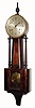 C.1920, E. Ingraham & Co., "Nile", 8-day time/strike banjo wall clock in very nice condition with an original finish that is worn in places. 