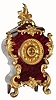 C.1894, Ansonia Clock Co., "Seine", 8-day time/strike enameled iron case mantel clock in very nice restored condition.