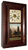 C.1845, William S. Johnson, New York, 30-hour time/strike mahogany veneered OG shelf clock in good condition