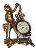 C.1900, New Haven Clock Co., "Eldora", 30-hour, cast white metal, novelty timepiece.