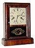 C.1870, New Haven Clock Co., "COTTAGE" model 30 hour time and strike shelf clock in generally good condition.