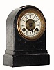 C.1875, Terry Clock Co., Waterbury, Conn., 30-hour iron case time/alarm timepiece.
