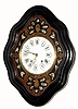 C.1890 French comptoise, 8-day time/strike bakers clock in generally good condition with an old finish and some restoration.