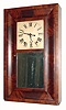 C.1840, Daniel Pratt, Jr., Reading, Mass. 30-hour time/strike wood movement OG shelf clock.